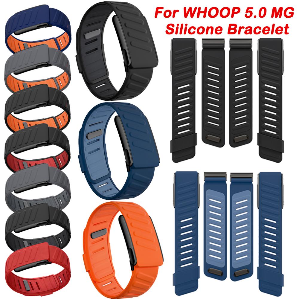 Weiches Silikon-Armband Kompatibel mit WHOOP 5.0 MG Wasserdicht Schweißfest Ersatz-Uhrarmband