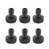 10Pcs Black Hose Connector G1 Female Thread Hose Adapter Durable Nipple Connector Irrigation Setup