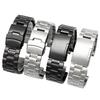 Für TIMEX T2N720 T2N721 TW2R55500 T2N739 Edelstahl-Uhrenarmband Herren-Uhrarmband 24*16mm Anstoß-Ende Metallarmband Schwarz Silber