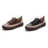 2025 new spring, summer and autumn soft-soled low-top single shoes large size retro flat-bottomed round head first-layer cow women's shoes