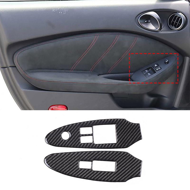 For Nissan 370Z Z34 2009+ Car Soft Carbon Fiber Up Speedometer Dashboard Console Trim Cover Sticker Kit  Interior Accessories