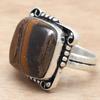 Multi Tiger's Eye Gemstone Handmade Silver Jewelry  "8"