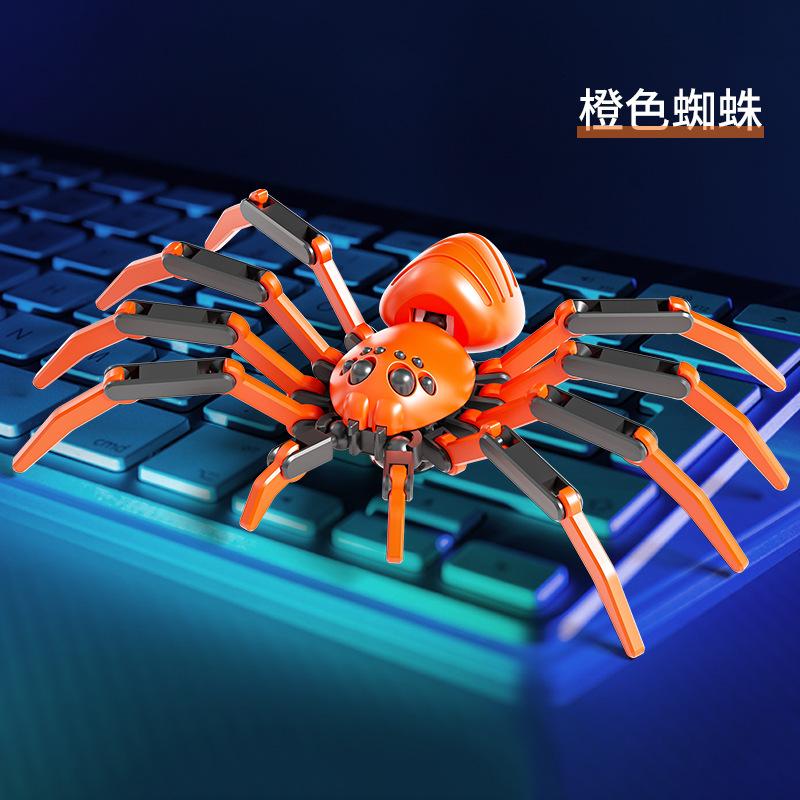 

3D printing joint spider DIY Multi-Jointed Movable simulation spider model Action Figure ornament toy Halloween gifts помаранчевий