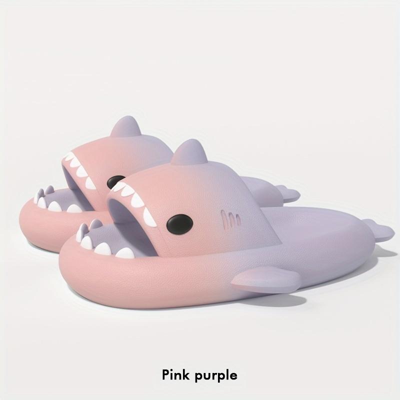 Rozkošné plyšové kreslené zvířecí skluzavky – pohodlné celoroční halové boty s měkkým designem s otevřenou špičkou