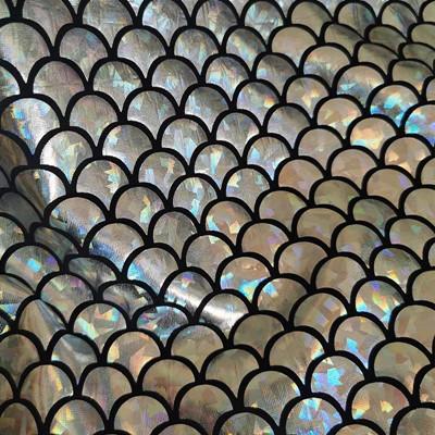 

100x148см Бронзовая Декоративная Ткань с Мерцанием Русалки для DIY Сцены Косплея Костюма Танца Блестящий Эластичный Материал для Купальника 100x148cm серебряный