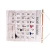 Numbered Calendar Pocket Chart Cotton and Linen Morning Check Classroom Pocket Chart Calendar Wall