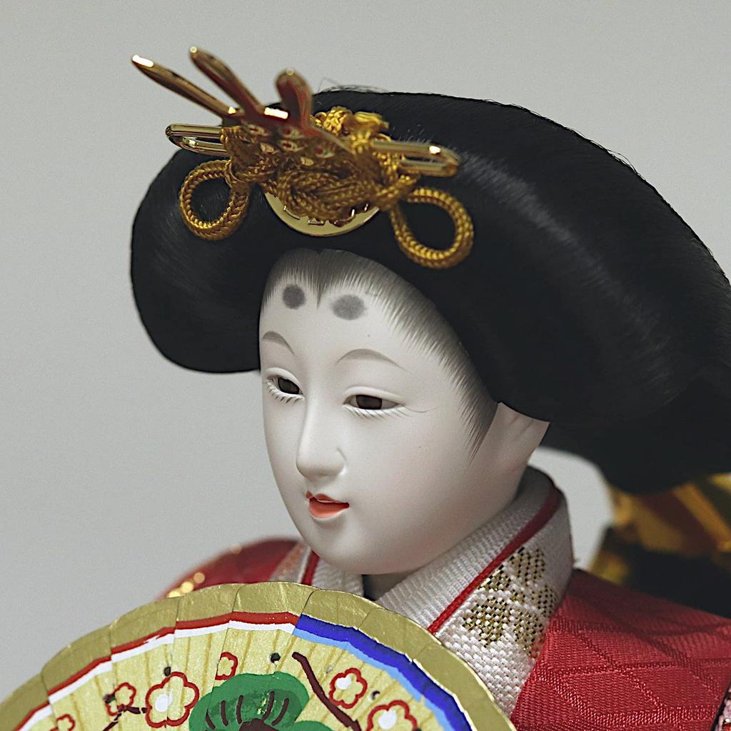 Hina Doll Hina Doll Imperial Prince Sango Case Decoration Keyaki Paint Glass Case Ball Pattern Back Width X Depth X Height 38cm 56.2 28.8 04-3-20