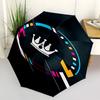 1pc Crown Emblem Design Umbrella with Plastic Handle,Suitable for All Seasons UmbrellaPT526