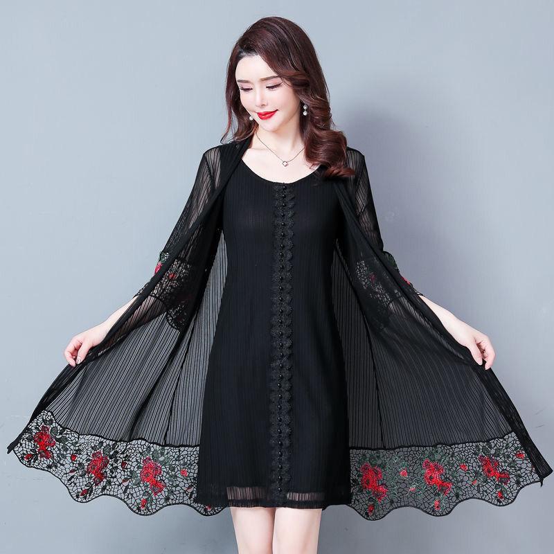 Sonnenschutzkleidung Damen Oberbekleidung Eisseide Strickjacke Dünne Außenschicht Mesh Spitze Top Mittellanges Hemd