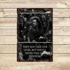 Braveheart 1995 Inspirational Metal Wall Art  Vintage Decorative Plaque with Motivational Quote Durable Iron for Home Club
