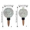 Set of 4 Watering Bulbs for Indoor Pots, Large Capacity Glass Slow Watering Globes with Ribbed Design for Balcony Flowers