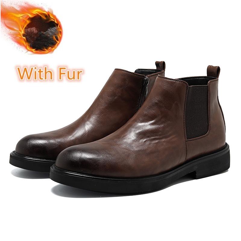 

Мужские кожаные модные ботинки с высоким верхом, роскошный бренд для мужчин, мотоциклетные ботинки, классические мужские удобные ботинки-дезерты 44