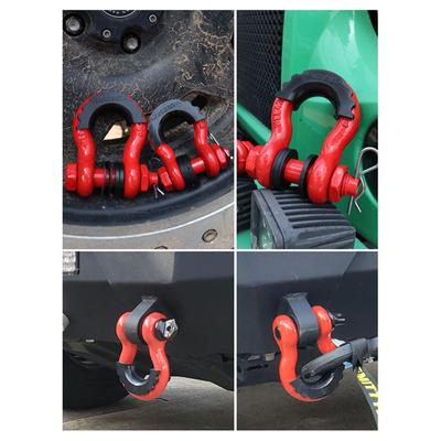 מבודד שאקל D-ring עם דסקיות לשאקלים גרירה 3/4 אינץ' להגנה על שאקלי הקשת שלך אביזרי פגוש