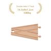 Children's Wooden Track Accessories Combination Universal Track Beech Wood Railway Train Track Toys Fit Biro All Brands Track