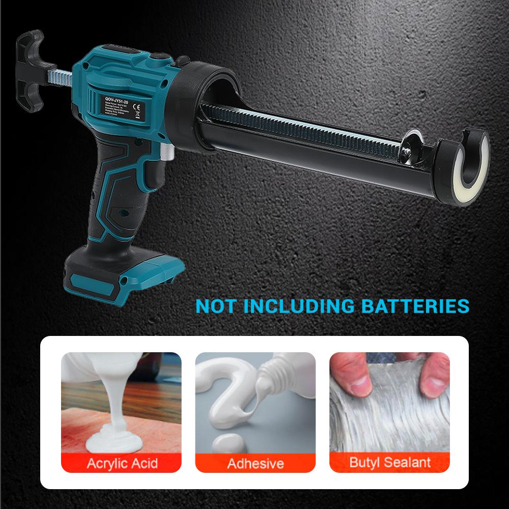Electric Caulking Gun Lithium Battery 4 Speeds Wireless Glass Glue Gun Doors Windows Filling Sewing Gun For Makita Battery