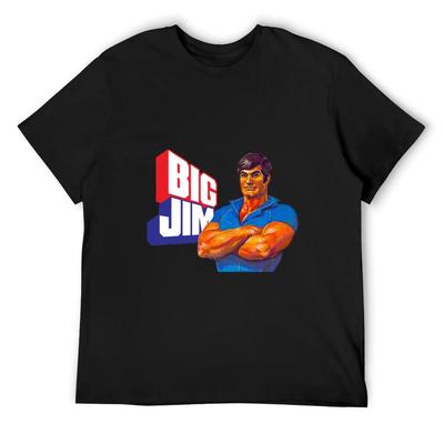 Big Jim T-Shirt Oversized T Shirt Plus Size Tops Funny T Shirts Men