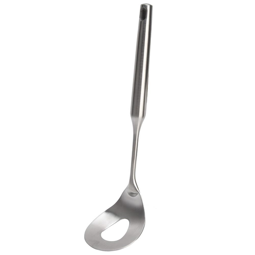 

304 Stainless Steel Meatball Spoon with Hole Sliding Making Spoon Kitchen/Dinning Bar