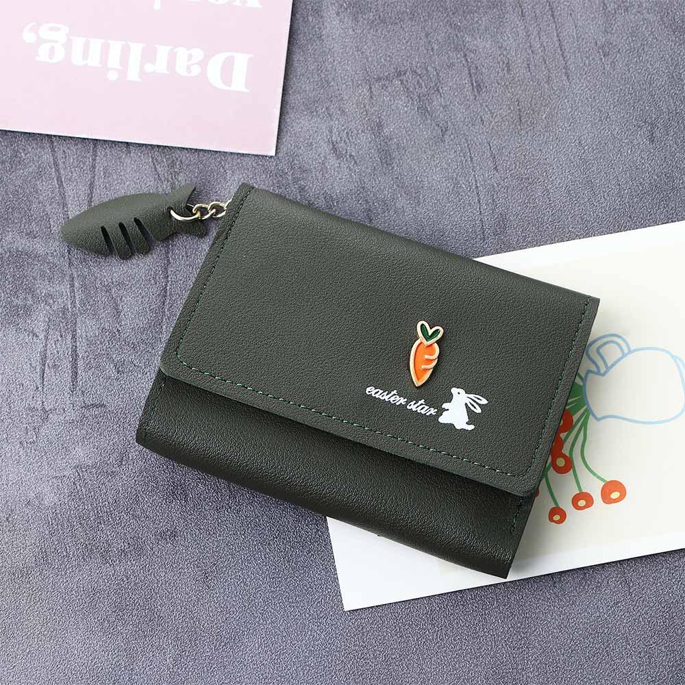 Handbag Rabbit Carrot Letter Tassel Women Wallets Card Holders Small Coin Purse Korean Money Bag