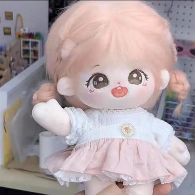 חדש 20 ס"מ ורוד שיער מט קריקטורה חמודה ללא תכונות גוף בובת קטיפה רכה צעצוע קוספליי מתנה חמודה