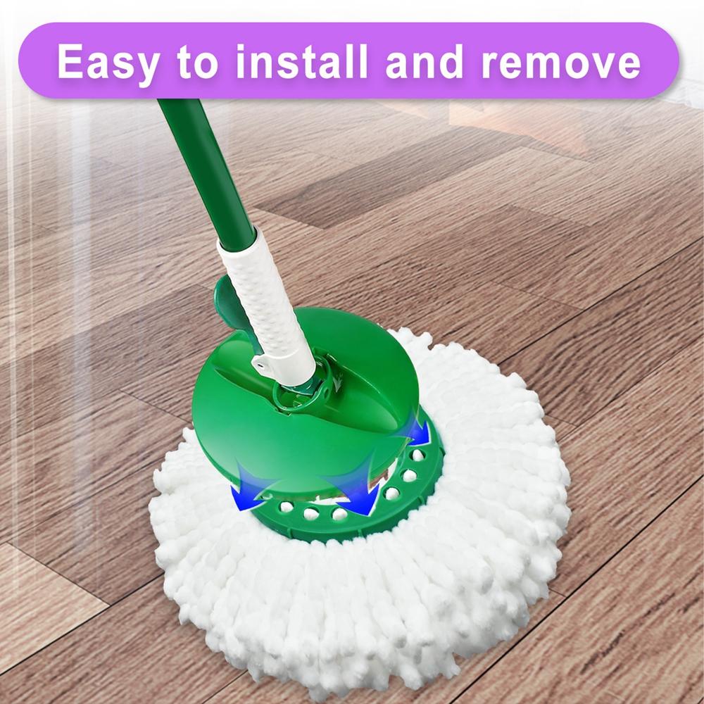 2/3/6pcs Microfiber Mop Replacement Heads For Libman Tornado Spin Mop System Machine Washable Mop Refill Head