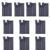 Pack of 10 Nylon Zippers for Sewing Craft Open-end Zips Fasteners 27.5Inch/70cm Zippers for Bag Clothing Sewing Supplies
