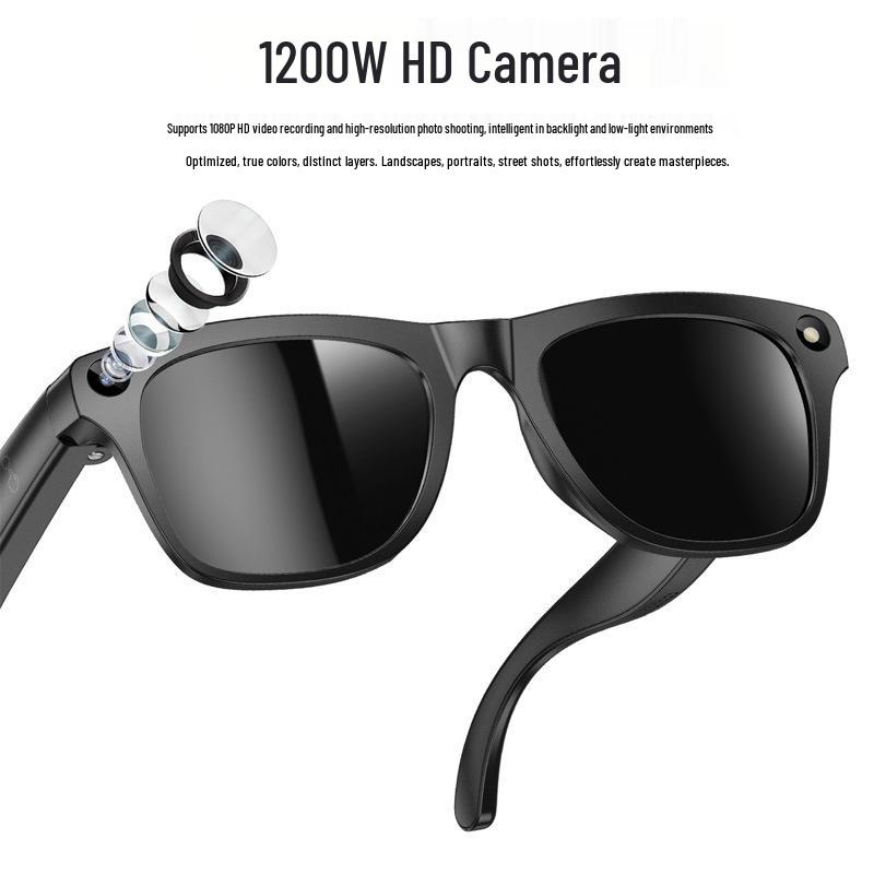 1200W Pixel KI Smart Glasses: Multifunktional Video & Fotografie, Übersetzung, Sprachsteuerung, Farbwechsel, Erkennung