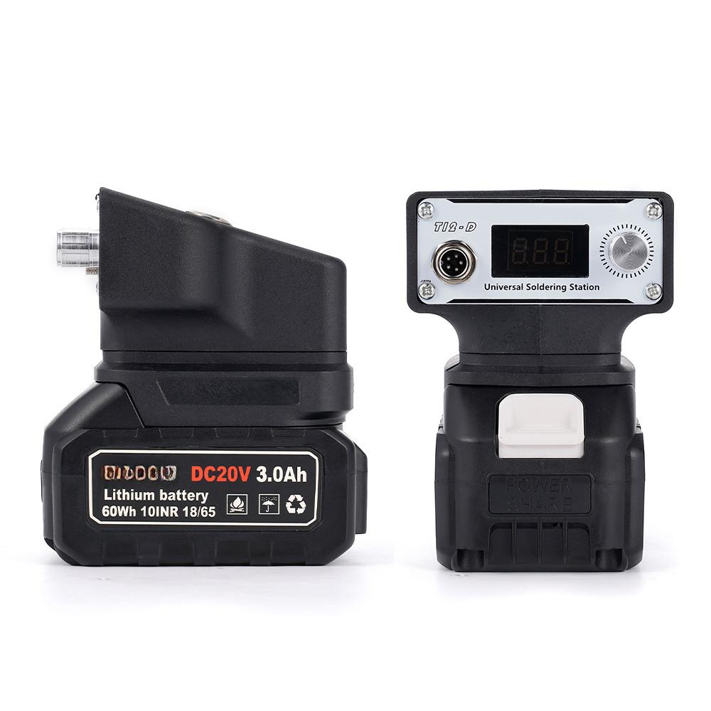 70W T12 Digital Display Electric IC Welding Soldering Iron Repair Solder Tool Wireless Portable Resistance Welder Station