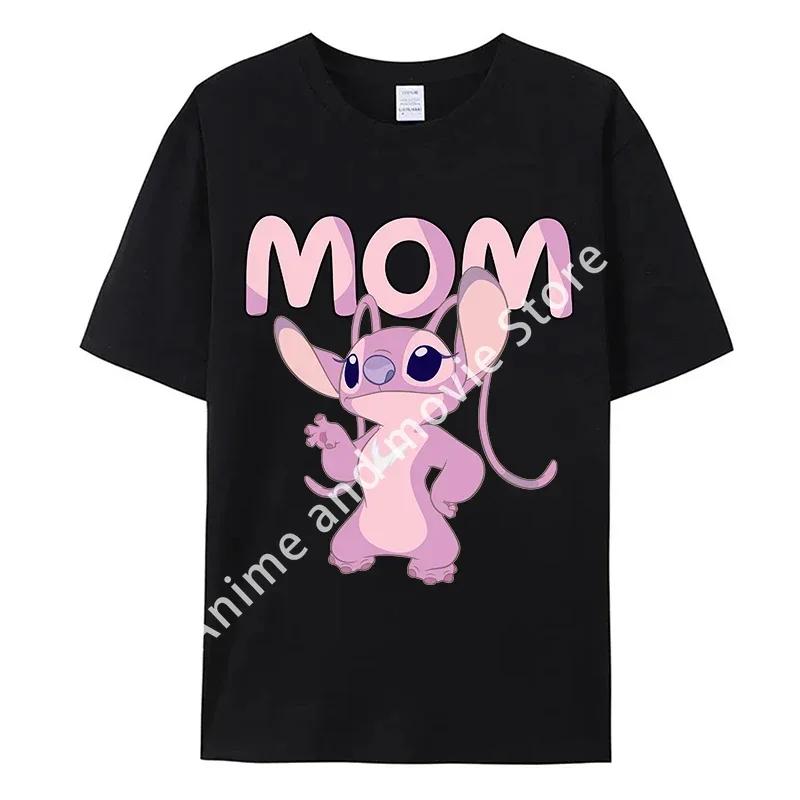 

Stitch Disney Adult Dad Mom T-Shirt Tops Man Woman Summer Parent-child Clothing Tee Family Clothes Cartoon Anime Birthday Gifts 4XL