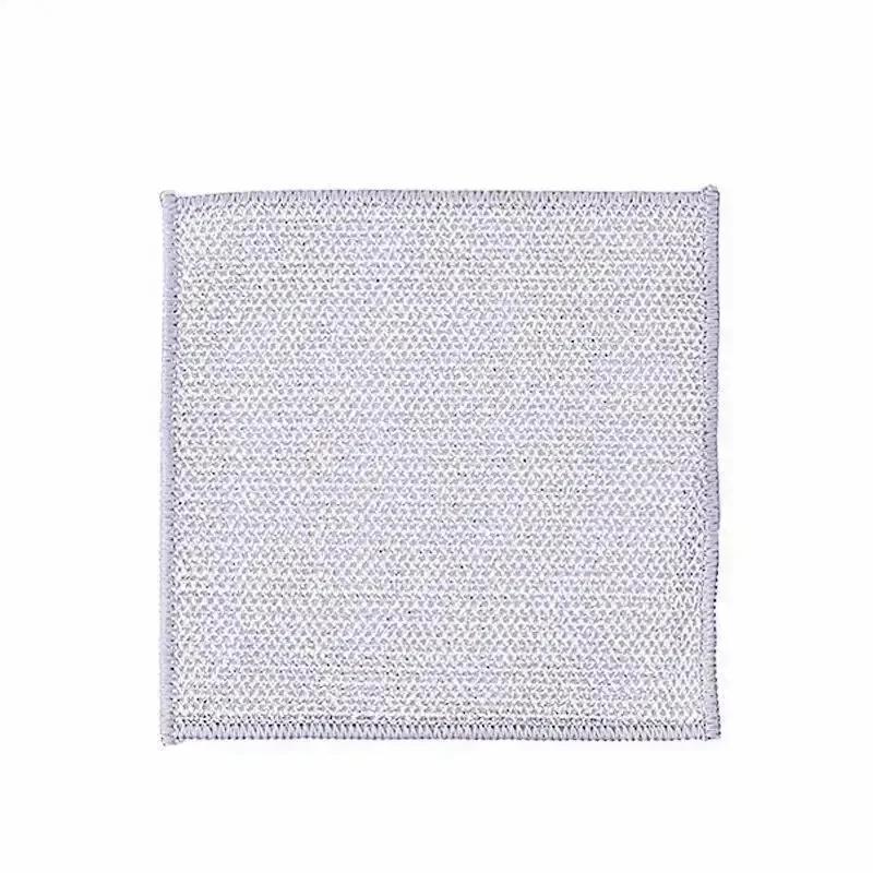 New Thickened Cleaning Cloth Kitchen Magic Dishwashing Towel Metal Steel Wire Cleaning Rag Microwave Stove Clean Tool Dish Cloth