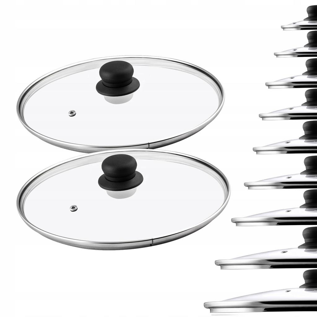 KADAX Szklana Pokrywka Pokrywa Garnka Patelni Uniwersalna Żaroodporna