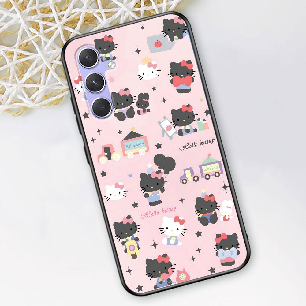 Hello Kitty Kawaii KT Cat Case for Samsung Galaxy A51 A53 A54 A31 A52 A12 A13 A21s A22 A32 A11 A22 A33 A41 A52s TPU Phone Cover