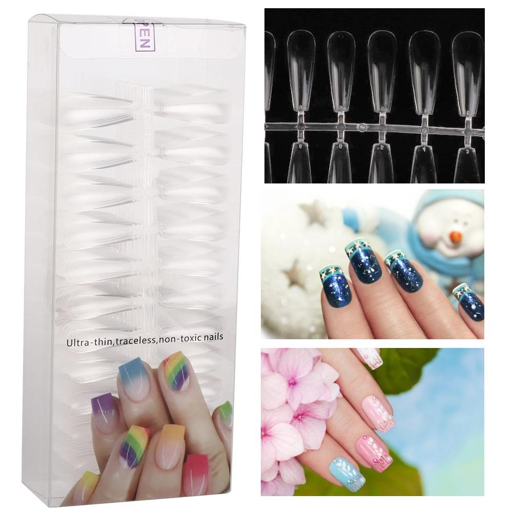 500pcs Fake Nail Tips Artificial Full Cover Manicure False Nail Tips Nail Art Accessory
