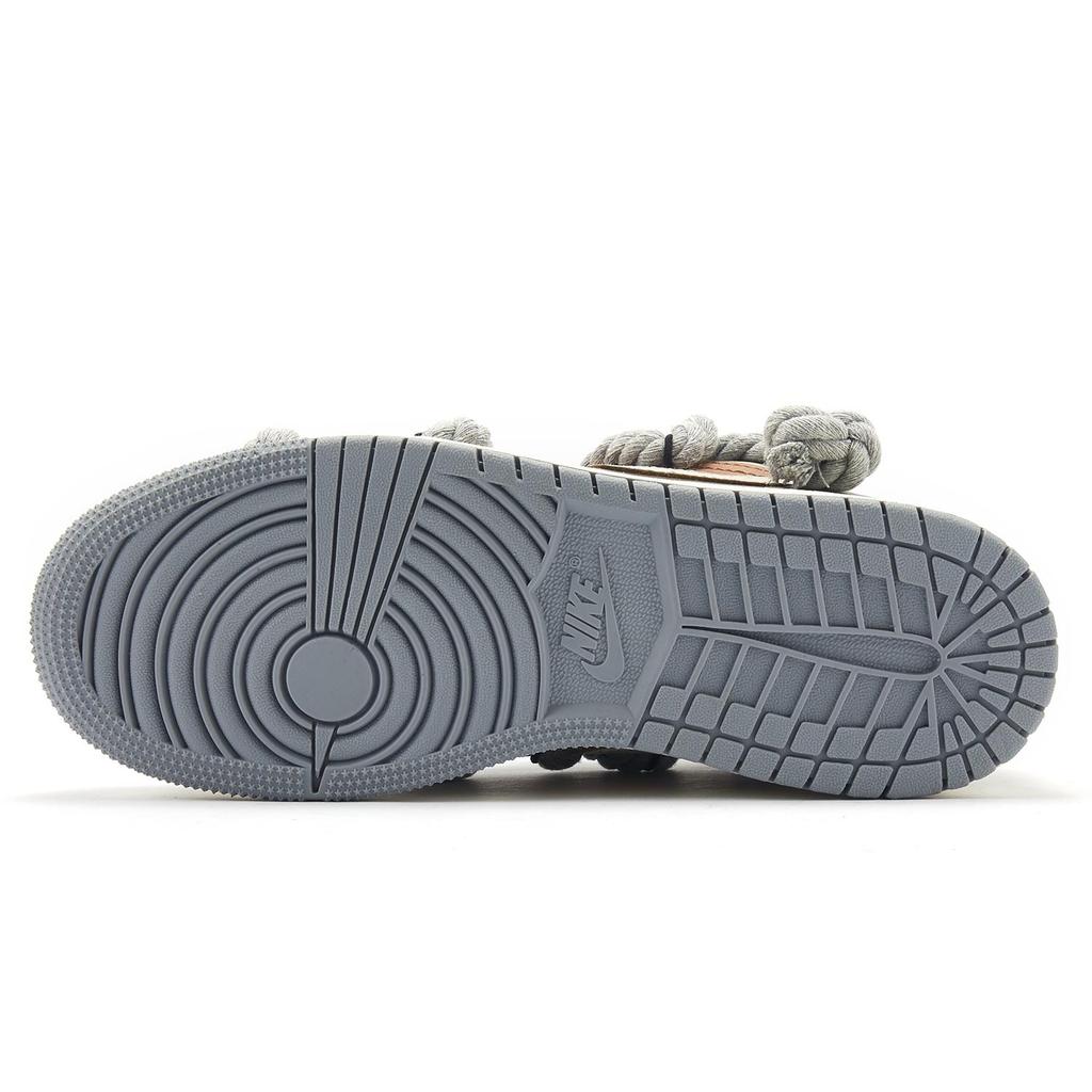 Jordan Air Jordan 1 Vintage Basketball Shoes Women's Low Top Gray \ Brown 553560-053(Team98-)