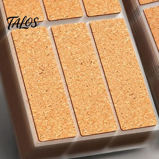 Multi Piece Cork Label Set Self-Adhesive Labels, Waterproof Stickers with Retro Wood Texture, Spice Jar Labels Removable Writable Tags for Jars