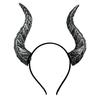 Gotisk Djevelhorn Pannebånd Imiterte Falske Oksehorn Hårbøyle Halloween Utkledning Hårtilbehør for Halloween Cosplay Karneval