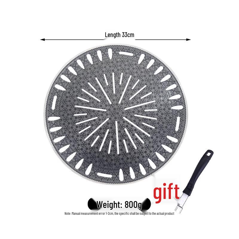 

Wuhe Korean Round 3-Layer Steel Grill Pan