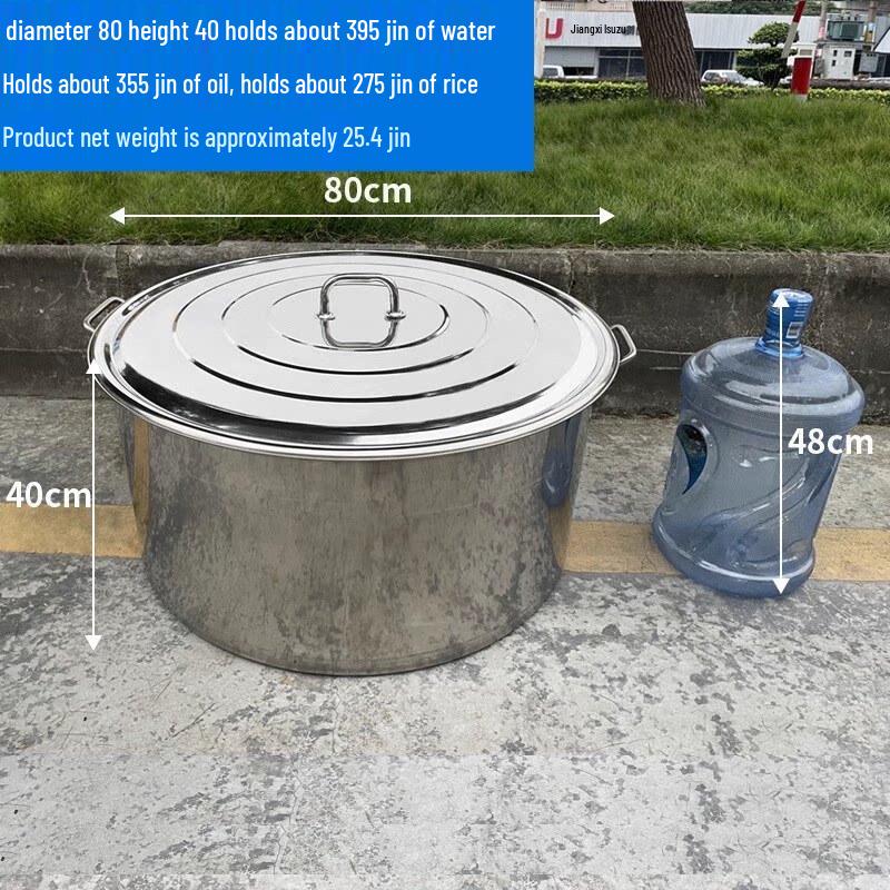 JPHZNB Stainless Steel Lidded Multi-purpose Bucket