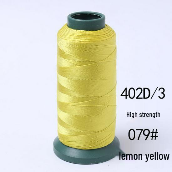 High-Strength Colored 420D Leather & Nylon Thread - Mercerized, Thick, Smooth, 3-Ply Canvas Sewing Thread - Free Shipping