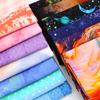 plain weaveColorful Tie-Dye Print Fabric Soft Jersey Cotton starry sky series DIY Sewing Clothing Dress T-Shirt Fabric