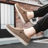 Men Shoes Casual Canvas Loafers Shoes Light Breathable Flats Leisure Male Vulcanized Shoes Walking Sneakers Plus Size 39-46