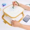 Double Layer ABS Embroidery Stand Hoop Desktop Cross Stitch Rack Holder Handmade Craft Frames For Poking