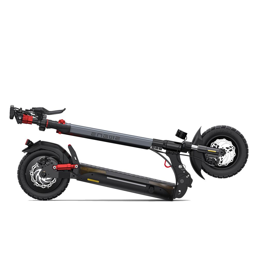 Engwe Y600S 10" Folding E-Scooter 500W & 48V18.2Ah Long Range E-Scooter, Disc Brakes & Front Shock Absorption for Daily Commuter & Outdoor Off-Road