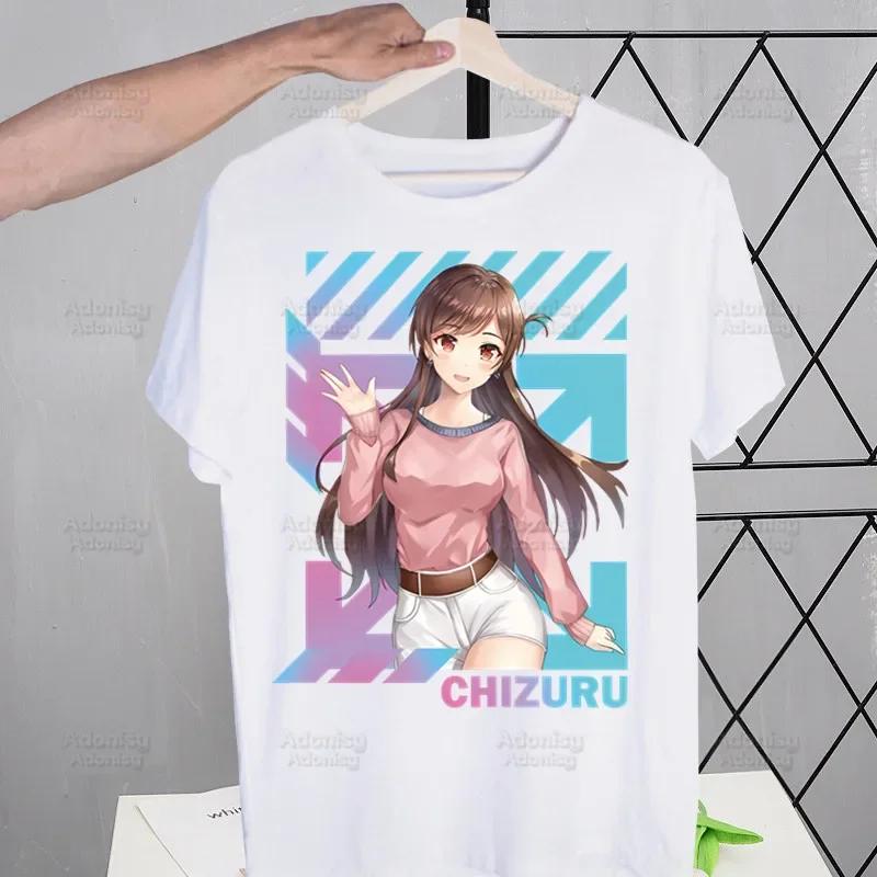 Rent A Girlfriend Chizuru Mizuhara T-shirts Funny Hip Hop Summer Women Men Tshirts Streetwear Ulzzang Harajuku T-Shirt Shirt