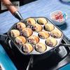 Telssida Cast Iron Squid-Shaped Mini Pot, Squid Grilling Pan, Non-Coated Non-Stick Pan, Quail Egg Mold, Shrimp Pulling Machine
