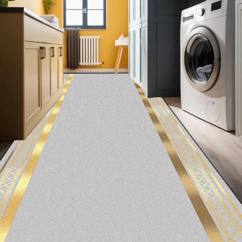 Modern Geometric Corridor Carpet Kitchen Decor Non-slip Runner Rugs Bathroom Passageway Entrance Door Mat Hotel Lobby Long Rugs