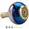 HEIGHTEN Power Reel Handle Knob 45mm 4 Colors SHIMANO Type B DAIWA Size L Universal Aurora Series Gold HT13501