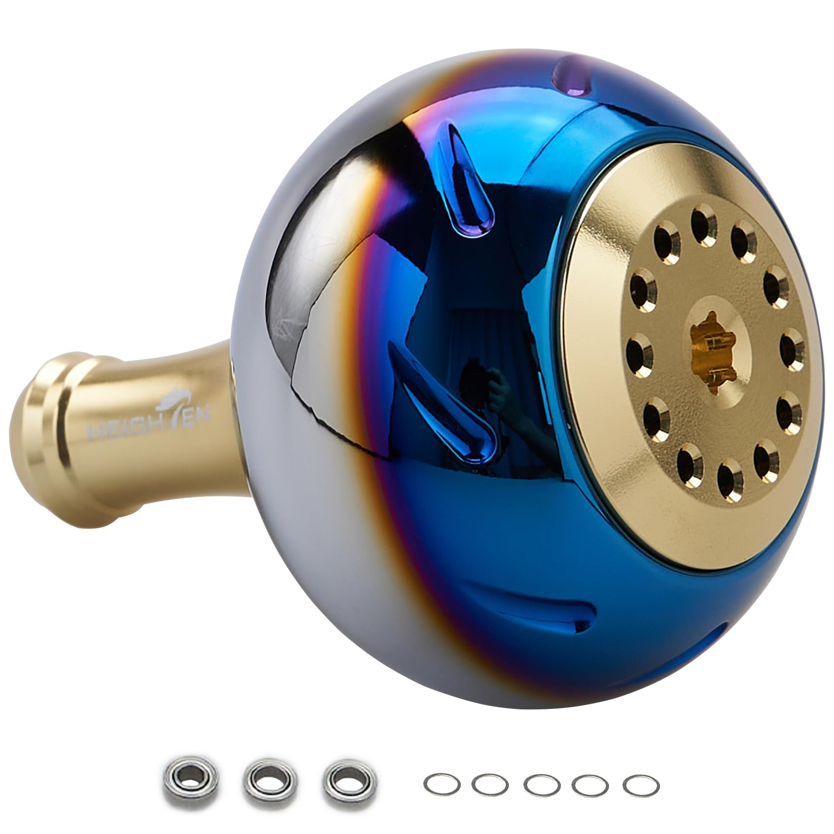 

Ручка для катушки HEIGHTEN 45 мм, 4 цвета, тип Shimano B, размер Daiwa L, универсальная серия Aurora (Золото) (723) золотой