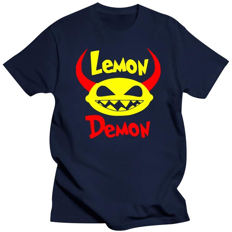 Винтажная футболка 2025 Lemon Demon Slim Fit 7DMN DMN Подарок на Рождество Хэллоуин Футболки для мужчин XXXL темно-синий