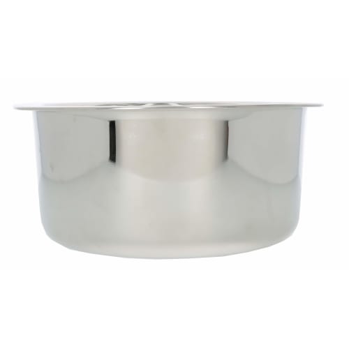 Takagi Stainless Steel Oval Wash Tub with Drain Hole, Silver, Corrosion-Resistant and Hygienic, Suitable for Washing with Water or Soaking, Kitchen Si