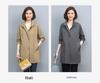 2024 Plus Size Women's Lightweight Trench Coat for Spring & Autumn - Stylish Short Jacket for Mature Ladies